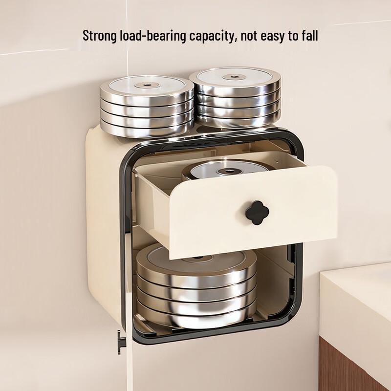 Wall-Mounted Double-Layer Tissue Box