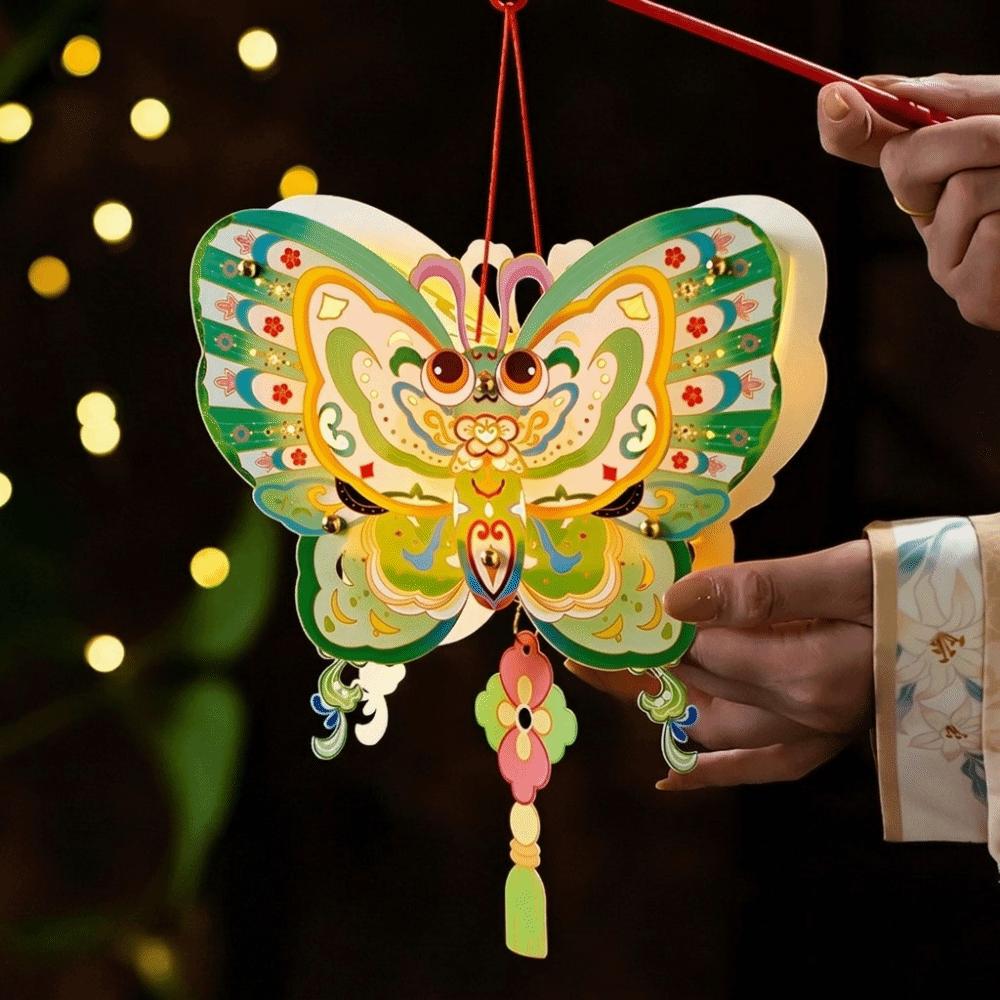 Butterfly Children's Hand-held Lanterns Paper Luminous Lantern Mid-Autumn Festival