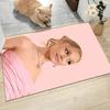 Pink Elegance Portrait Carpet Rug Soft Washable Antislip Home Living Room Sofa Mats Personalized Christmas Rug