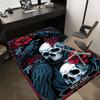 1pc Skull Raven Carpet Anti Slip Polyester Floor Mat for office.Bedroom