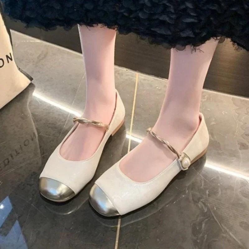2024 New Arrival Sheepskin Version Retro French Beauty Bao Toe Sandals Women'S Summer Wear Pumps