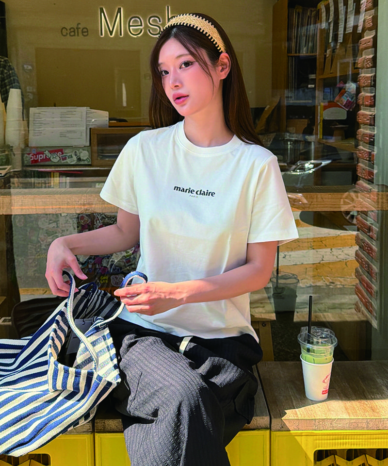 MARIE CLAIRE Classic Logo Short Sleeve T-Shirt (Magbts49M)