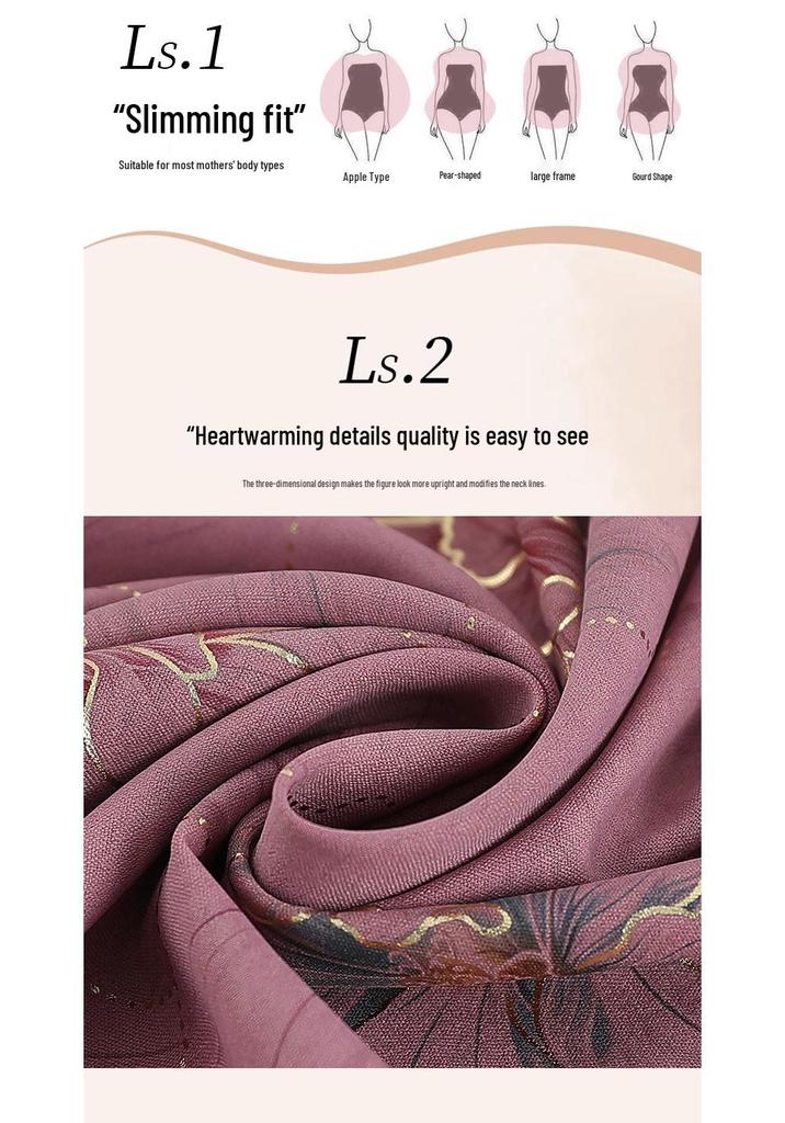 Women's Summer Seven-Sleeve Shirt - Mid-Aged & Elderly, Chinese Style