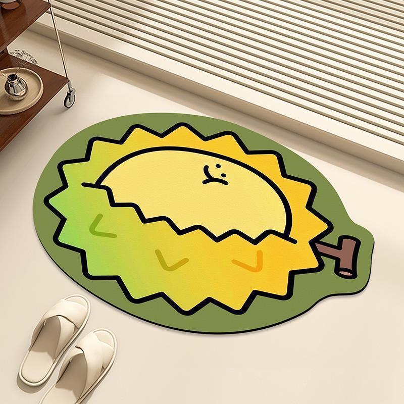 Cartoon Bathroom Mat Anti Slip and Dirt Resistant Easy To Maintain