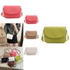 Trendy Candy-colored Saddle Bag In White Khaki Pink Green Brown Black