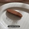Korean Retro Woolen Hair Clip for Women - Elegant 2026 High-End Princess Comb for Bangs & Loose Hair Styling
