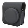 Protective Case Fit for Mini41 Instant Camera Litchi Pattern PU Leather Magnetic Flip Lid Retro Camera Bag with