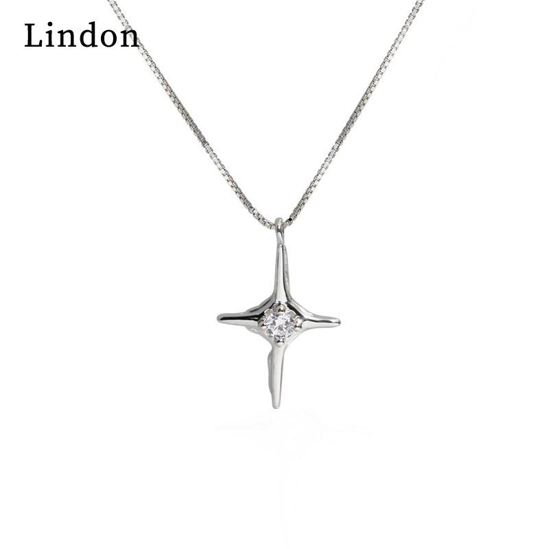 

Жіноче намисто Lindon, кулон, мідний сплав, циркон, модний подарунок срібний