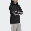 Adidas Originals Trefoil Logo Hooded Track Jacket Men Outerwear Black FM3871