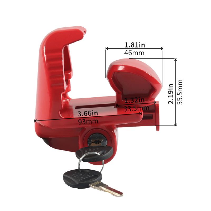 Trailer Lock with Keys Universal Accessories Lock Lock for Trailer Coupler Hitch Heavy Duty for Car Boat