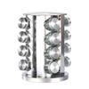 Seasoning Storage Rack, Rotating Storage Rack, Kitchen Stainless Steel Seasoning Jar Set, Rotating Seasoning Bottle,20/16/12pcs,