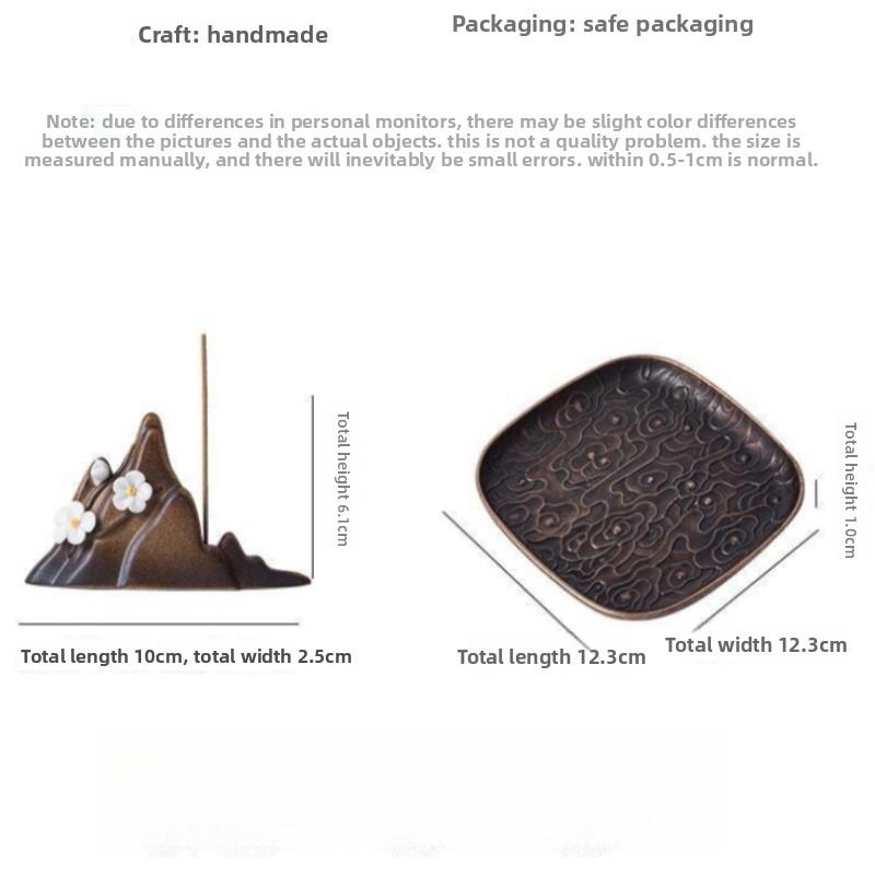 Ceramic Plum Blossom Pen Rest Home Desktop Joss-stick Base Incense Ceremony Ornaments Zen Tea Ceremony Accessories Tea Pets