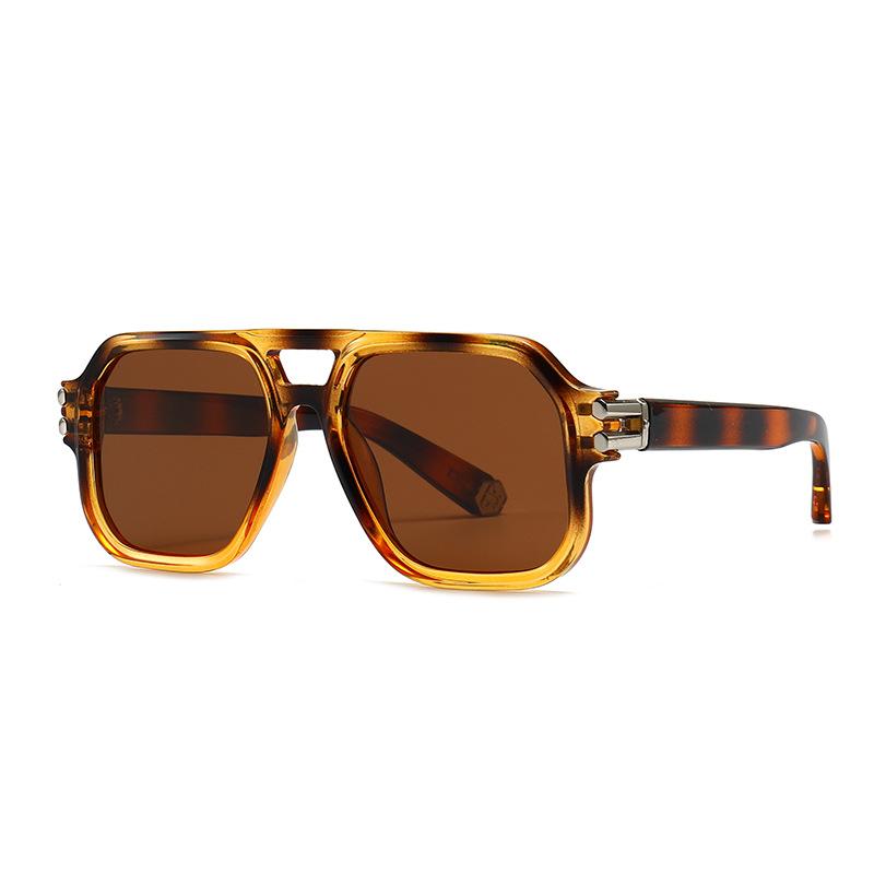Polarized Fashion Square Sunglasses Men Women Shades UV400 Driving Sun Glasses Vintage Decorative Goggles Large Frame