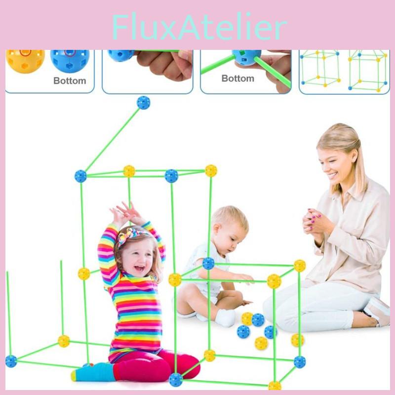 Kids Fort Building Kit The Ultimate Diy Educational Learning Toy For Hours Of Indoor Outdoor Fun