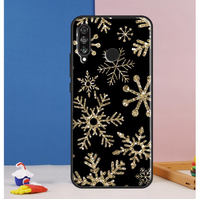 Christmas Snowflakes Case For Huawei Nova Y73 Y72 Y70 Y90 Y60 Y61 Y91 12s 12i 11i 8i 9 10 SE P30 P40 Lite P60 Pro