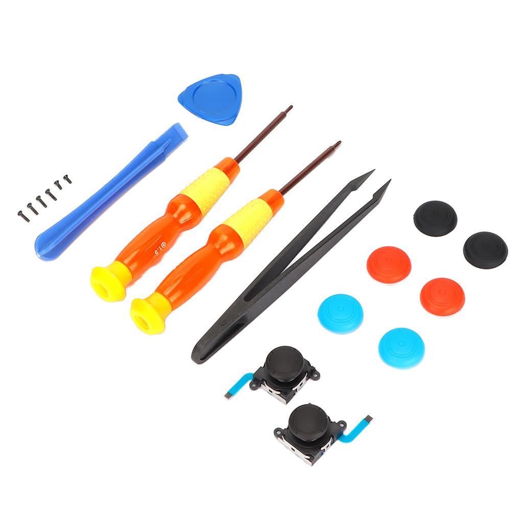 19pcs Repair Joystick Replacement Tool Kit Multifunction Gamepad Repair Tools for SW Game Controller