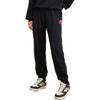 Anta Logo Print Drawstring Cuffed Sports Pants Women bottoms Black 162238311-1