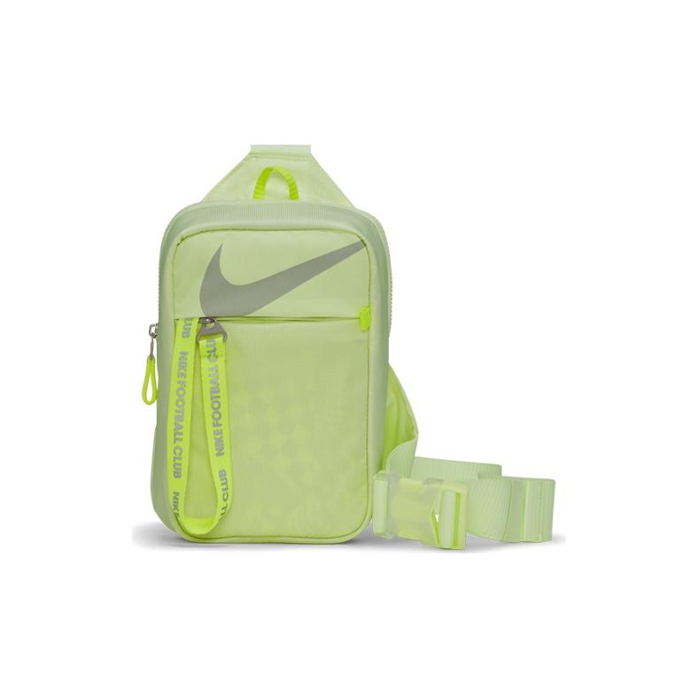 Nike F.C. Football Casual Zipper Shoulder Crossbody Bag Unisex bags Fluorescent-Yellow CU8575-701 Fluorescent Yellow
