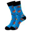 5 Pairs of New Mid-calf Socks: Original Food-themed Trendy Socks for Women – Fun, Quirky and Fashionable