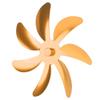 Stove Fan Aluminum Alloy Blade 7 Blades Easy Installation Universal Fireplace Fan Blade Replacement for Fireplace Fan