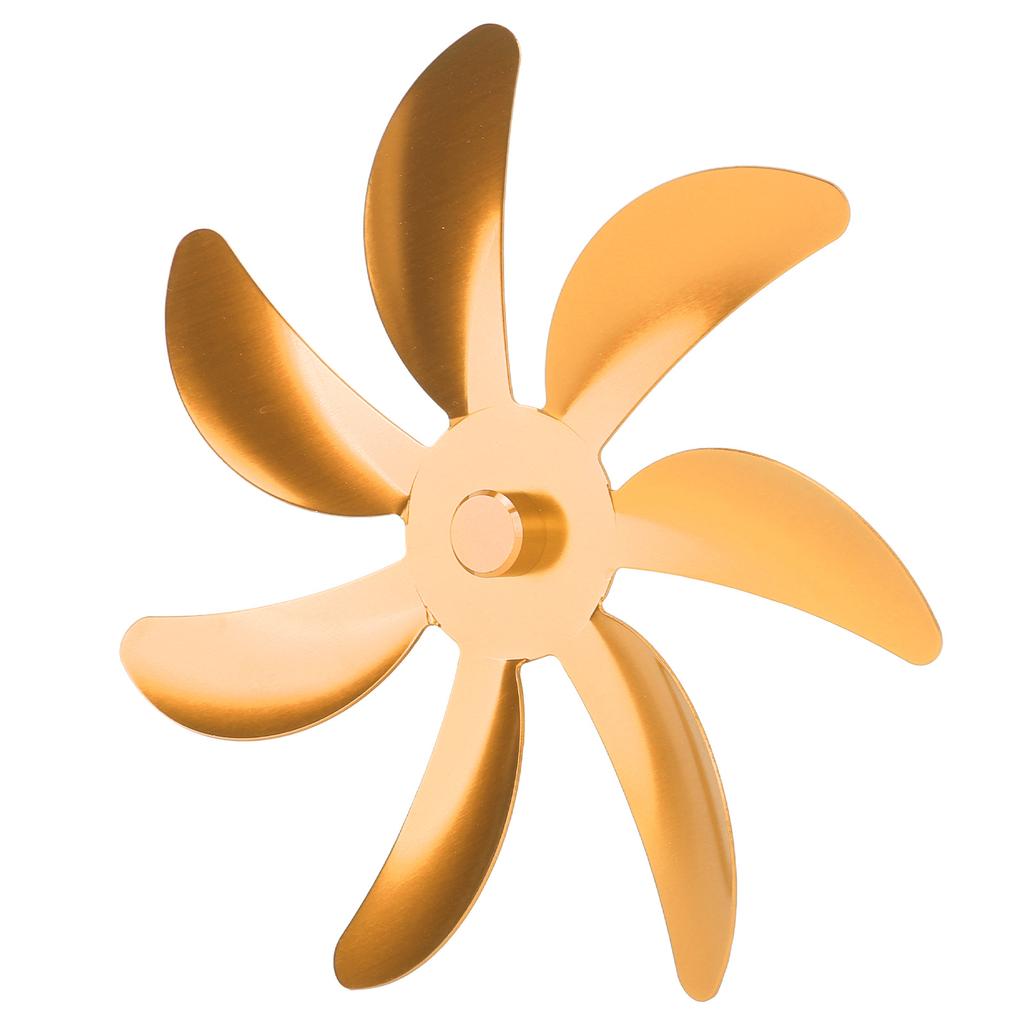 Stove Fan Aluminum Alloy Blade 7 Blades Easy Installation Universal Fireplace Fan Blade Replacement for Fireplace Fan