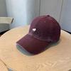 Simple pony embroidery washed baseball cap children wide brim enlarged face small pure cotton sunshade cap men