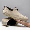 Leather casual shoes men's shoes overalls breathable lazy shoes leather shoes versatile shoes men's trendy shoes