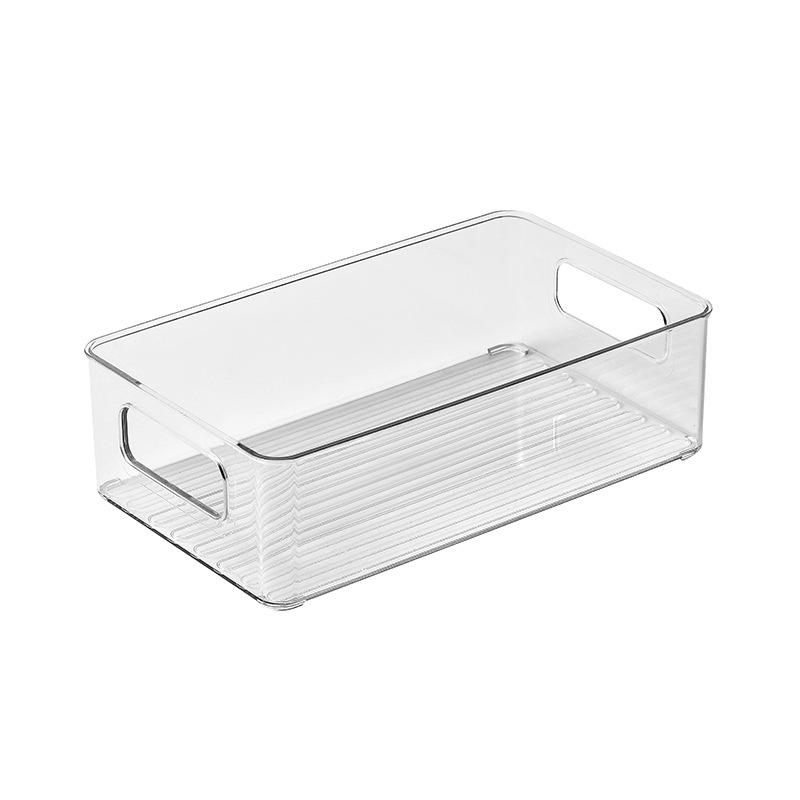 Прозрачный ПЭТ-контейнер для хранения косметики и стола 25.8*15.2*7.2CM прозрачный