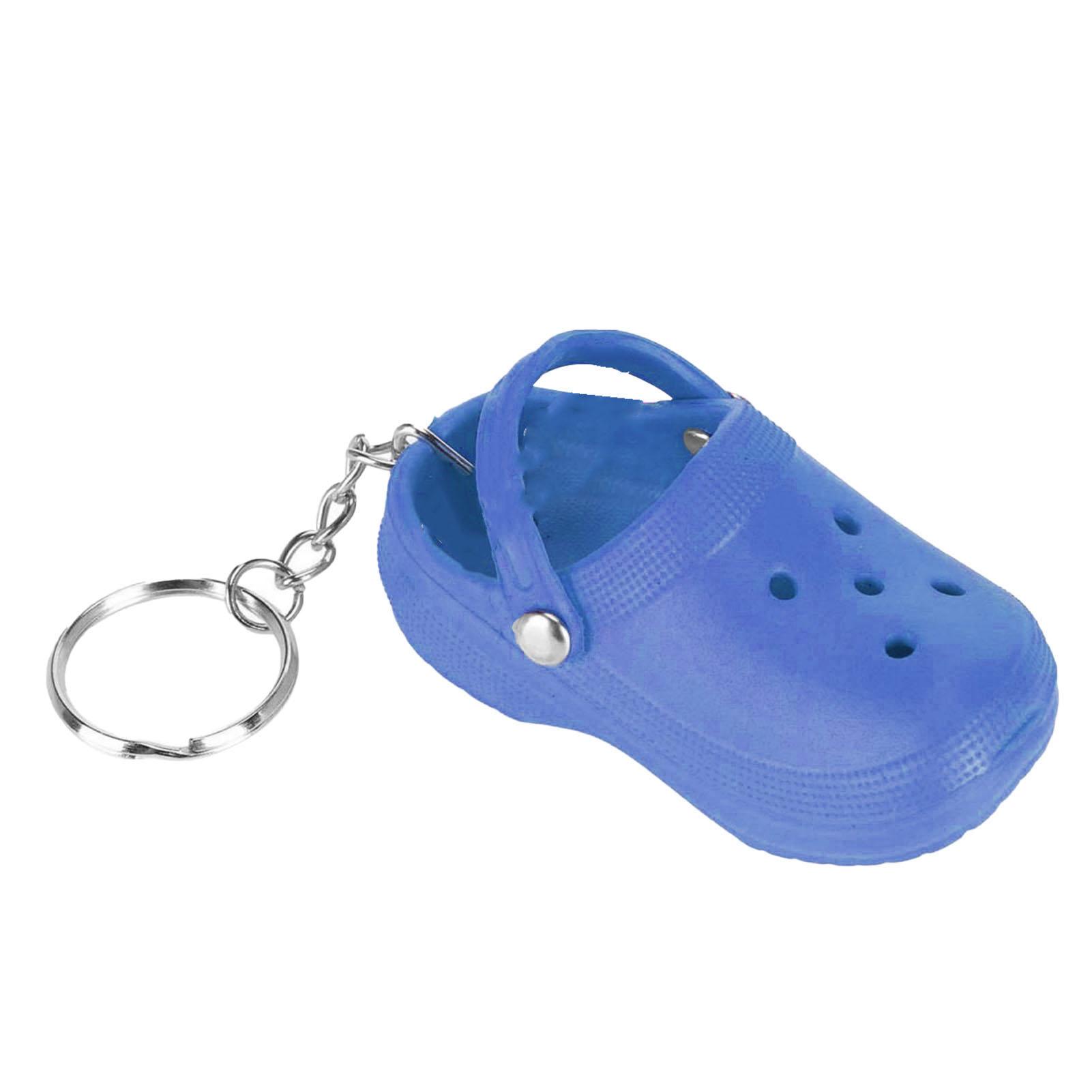 

Keychain Mini Cute Silicone Portable Slipper Keychain for Schoolbag Handbag Gift Purple світло-синій колір
