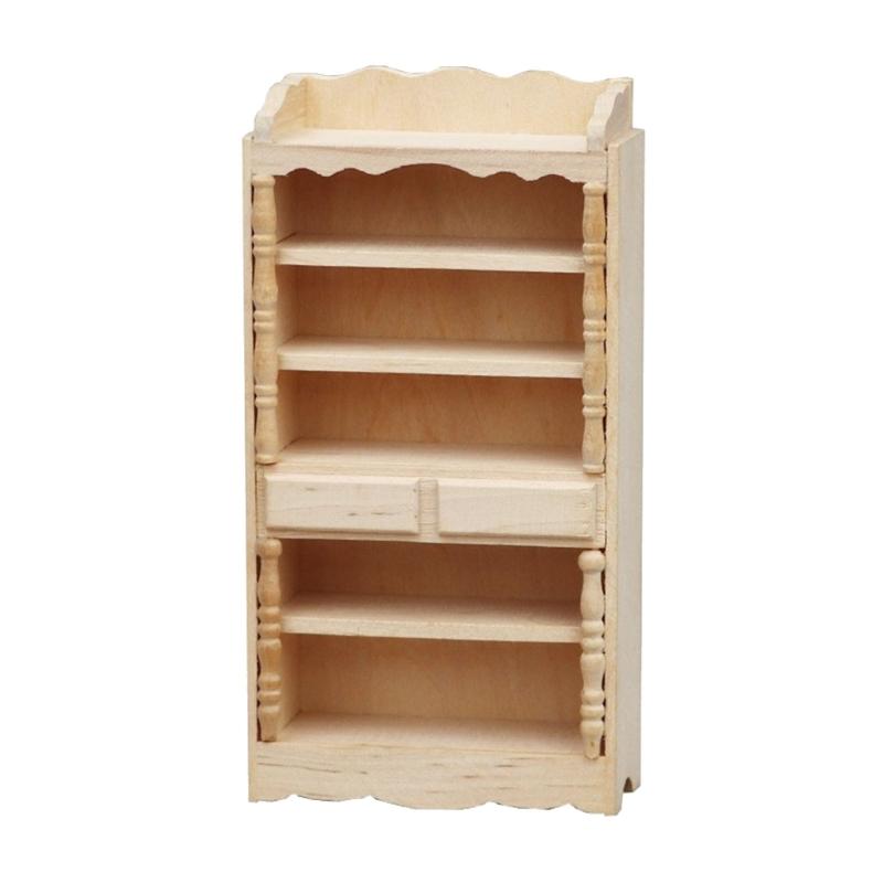 

Solid Wood Mini Cabinet Model Dollhouses Accessories For Bedroom Kitchen Living Room Tiny House Decoration Photography Prop 1