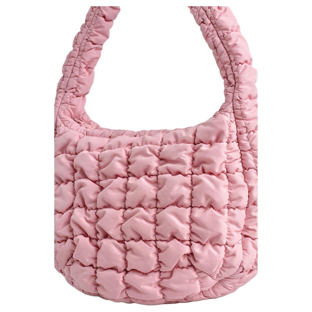 COS Quilted Checkered Cloud Bag Mini Women Shoulder Bag Pink 0973537091