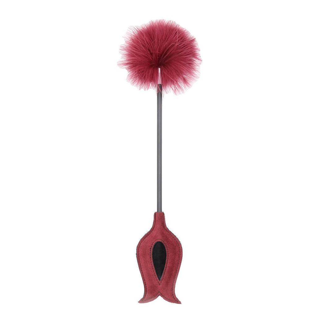 Double-Sided Feather Teasing Stick for Sensual Play and SM Training