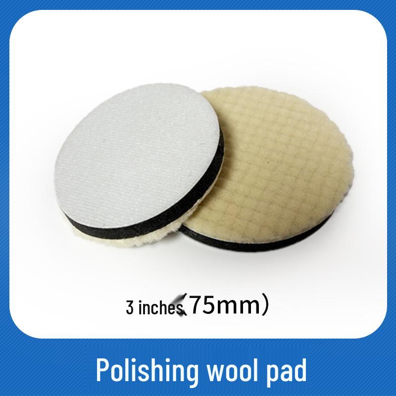 Self-Adhesive Japanese Wool Car Polishing Pad - Scratch Repair & Detailing Disc.