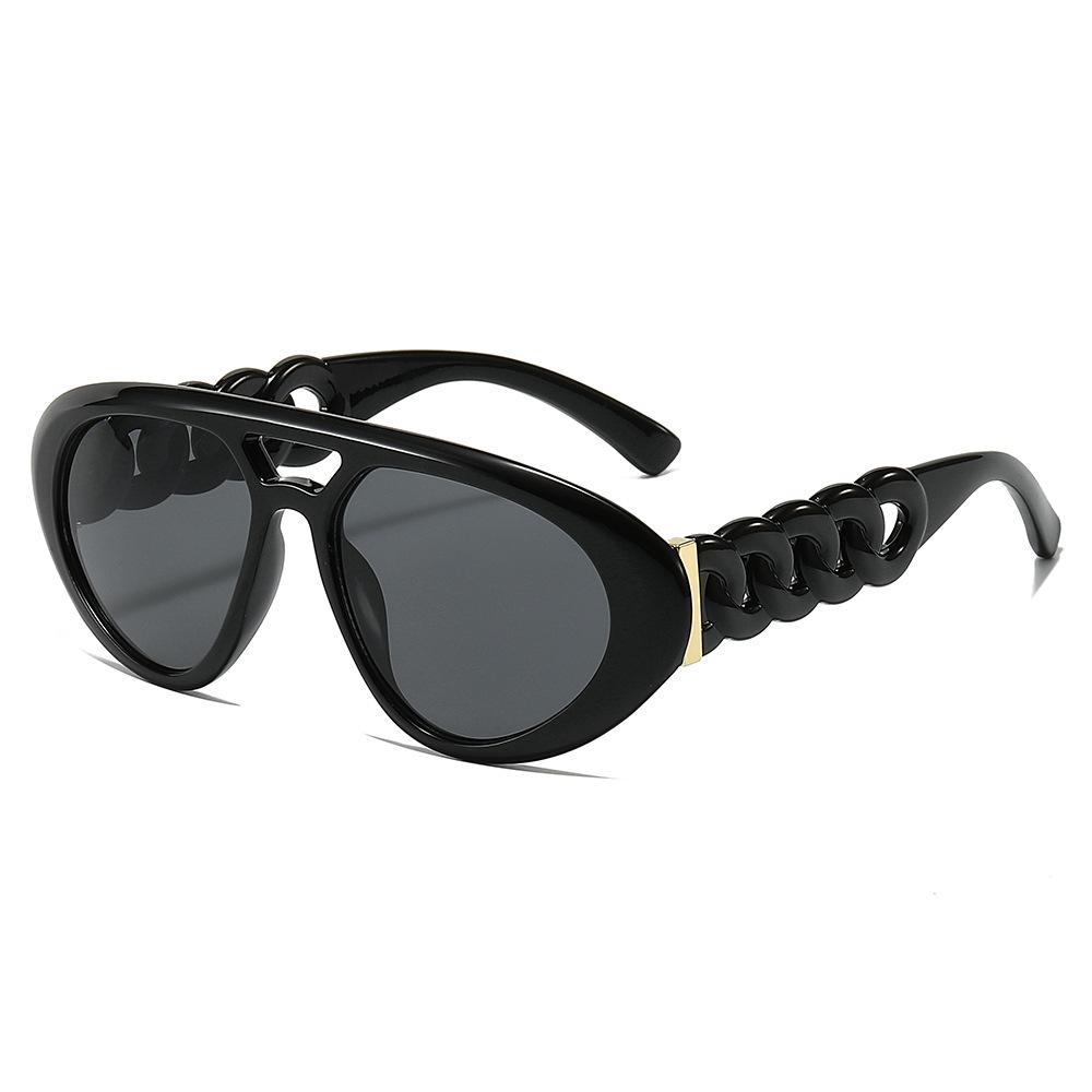High Quality Sunglasses Women 2024 Luxury Designer Vintage Round Sunglasses Retro Double Bridge Sunglasses
