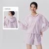 Women's Sun Protection Sports Set: Lightweight, Breathable, Loose-Fit, Anti-UV Two-Piece for Outdoor Fitness