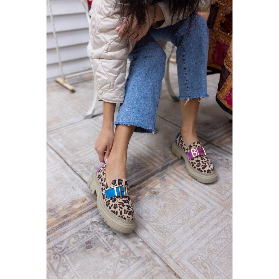 Women's Genuine Suede Casual Shoes Loafers