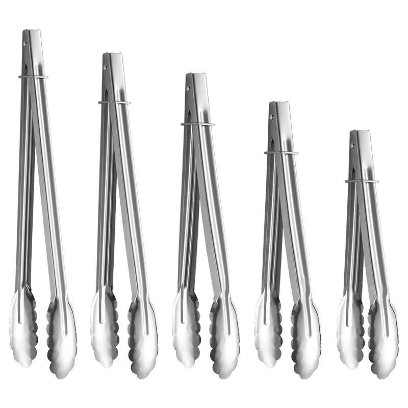 Stainless Steel Food Tongs With Non Slip Grip For Outdoor Barbecue And Cooking