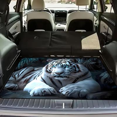 1 Stück rutschfeste Kofferraummatte für Autos, rutschfeste Ladeflächenmatte, wasserdichter hinterer Stauraumschutz, Fußmatte für SUV, Limousine, Innenraumdekoration