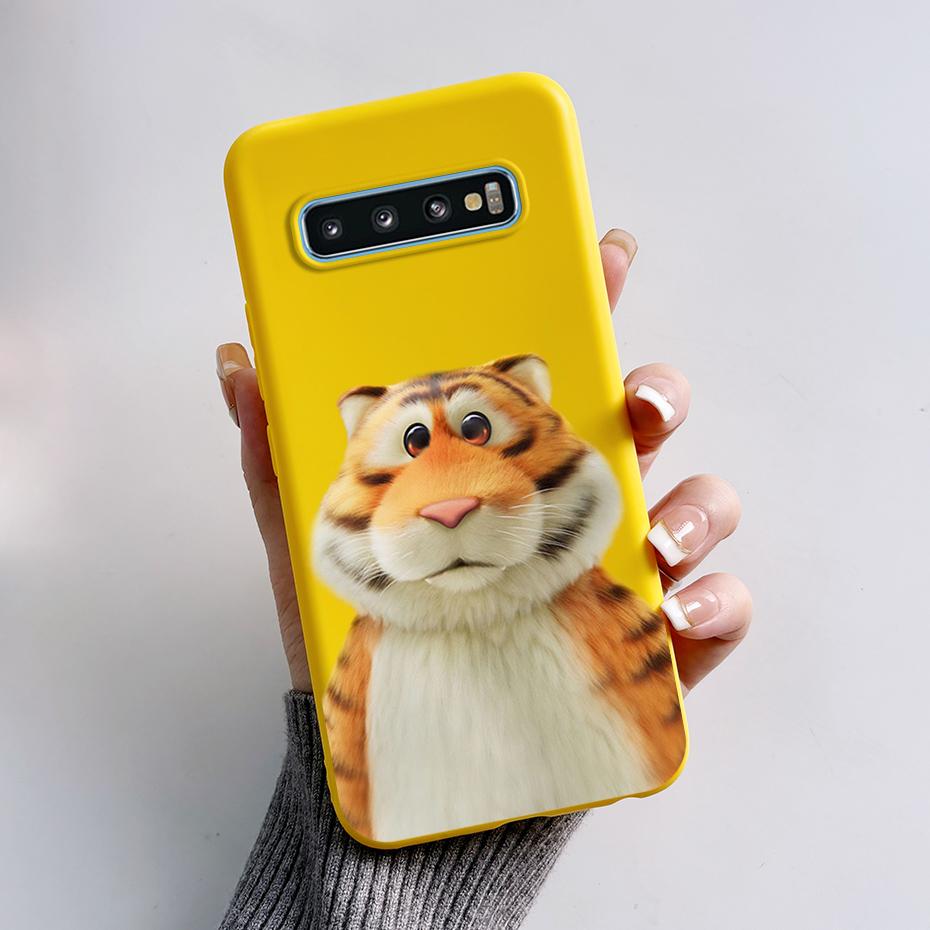 Hülle Für Samsung Galaxy S10 S 10 Plus S10E Handyhülle Niedlicher Hase Panda Bemalt Weiches TPU Hülle Für Samsung S10 S10+ S10E Funda
