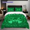 Hibernian Edinburgh Emblema Storico Set da Tre Pezzi (1 * copripiumino + 2 * federa, senza nucleo) Set biancheria da letto 2D Piatto Regalo di Natale Compleanno