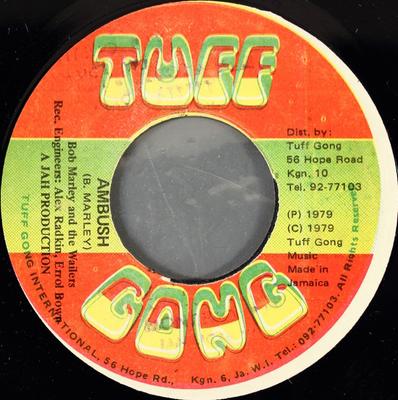 7inch Record BOB MARLEY & THE WAILERS - Ambush NONE Tuff Gong 1979 Jamaica Reggae, Ska & Dub Used