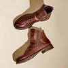 Men's Pu Boots  Fashion Chelsea Boots Men's Comfortable High Top Zipper Boots Non-slip Flat  Men's Cowboy