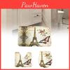 Floral Butterfly Iron Tower Bath Rug Collection Non Slip Waterproof Floor Mat For Bathroom