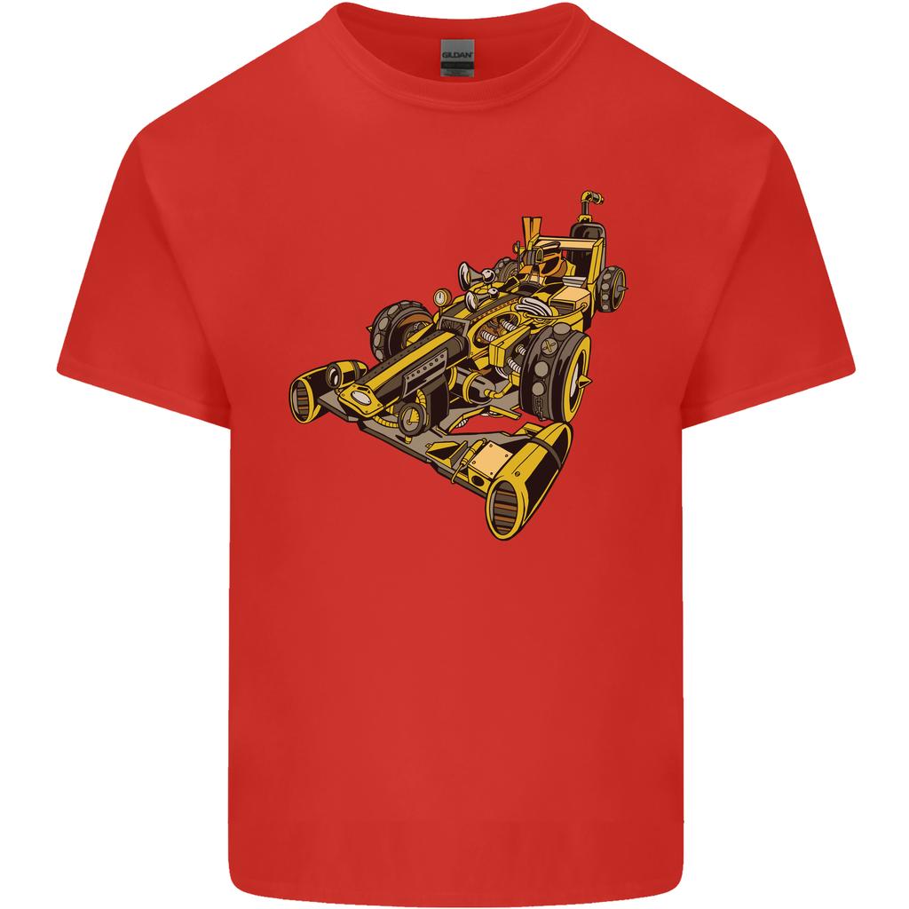 Steampunk Racing Car Unisexs Light Cotton TShirt