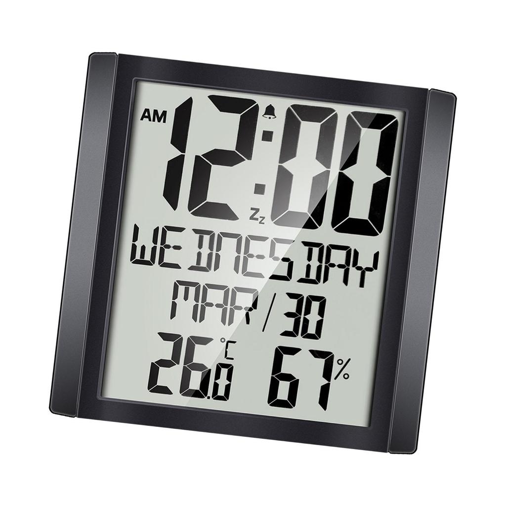 Dijital Saat Alarm Ayarı 8.6 inç Duvar Saati Banyo için Yanı Başında Raf