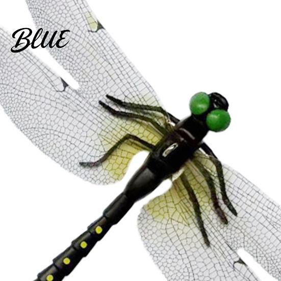 Dragonfly Garden Art Accessory 3D Simulation Outdoor Fake with Keychain Artificial Decoration Insect Model for Yard Courtyard Patio Flower Beds