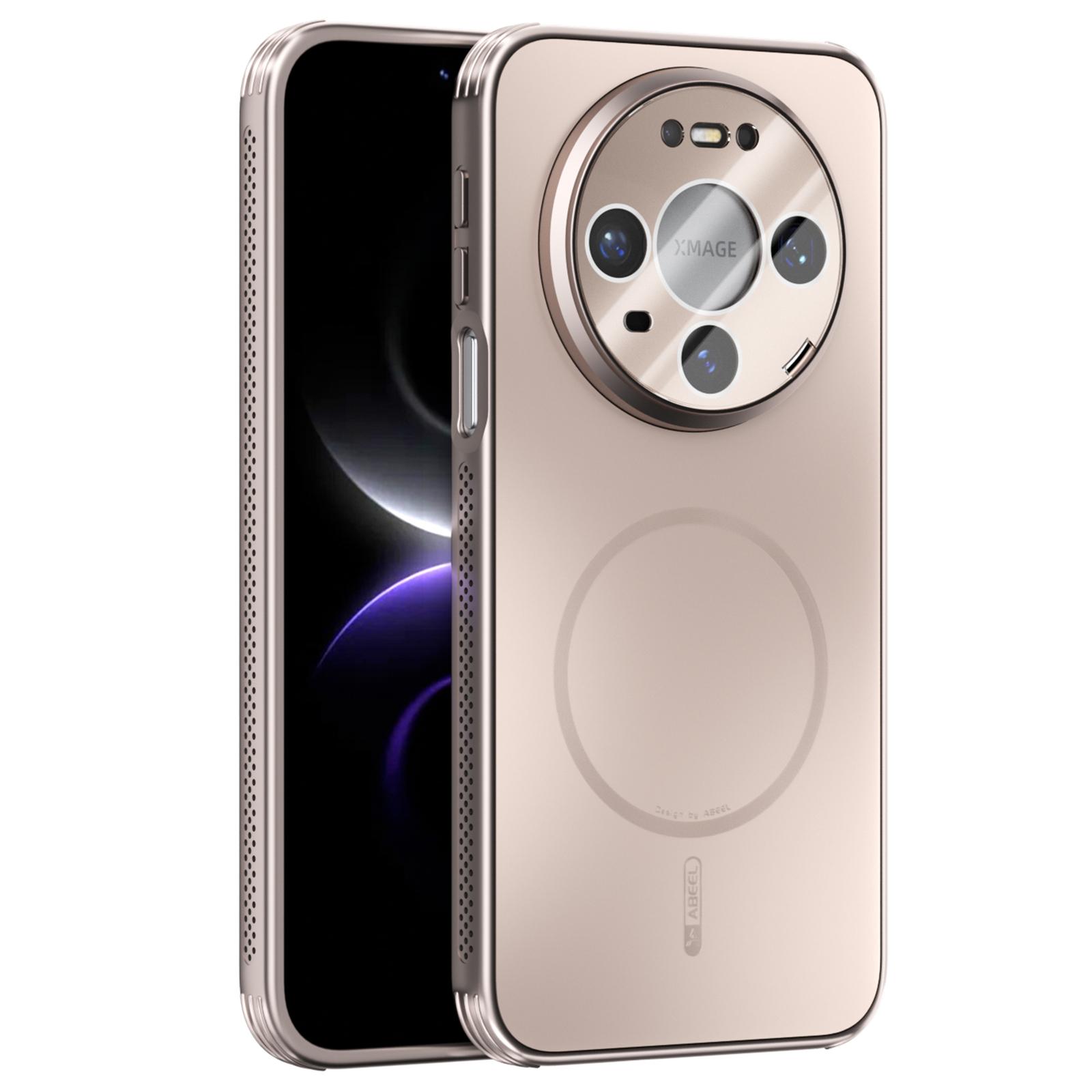 

ABEEL For Huawei Mate 80 / 80 Pro Magnetic Case TPU PC Cooling Matte Phone Back Cover with Lens Film