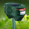 Ultrasonics Solar Animal Repeller Outdoor Dog Cat Rat Repellent Waterproof with Motion Sensor 4 Working Modes for Repelling Cat Dog Bird Rat Skunk Squ