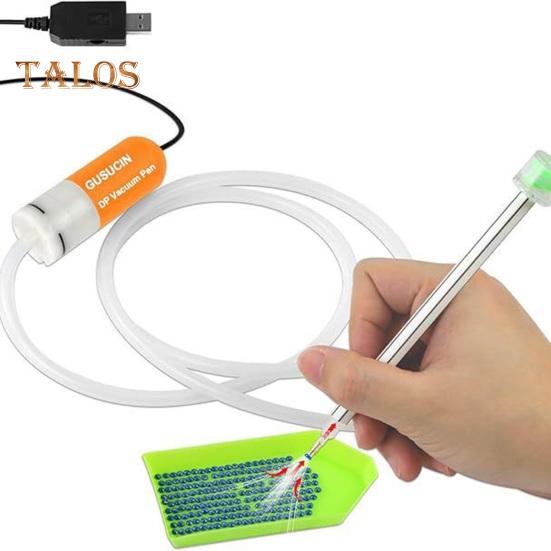 Diamond Art Vacuum Pen USB-Powered Diamond Art Pen Wax-free Rhinestone Picker Pen with Vacuum Suction for Diamond Art Craft Projects