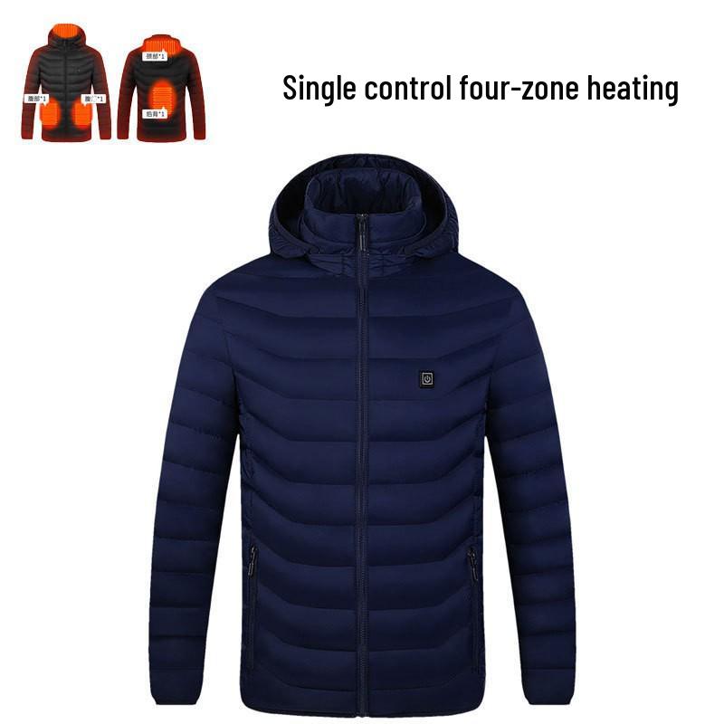 Men's Smart USB-Heated Winter Jacket with 21-Zone Temperature Control